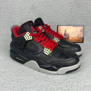 Jordan 4 Mens 8.5 Shoes Black Laser Grey Red Rare Air Retro Nike Vintage 2005